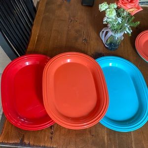 3 pack! Colorful plastic trays
